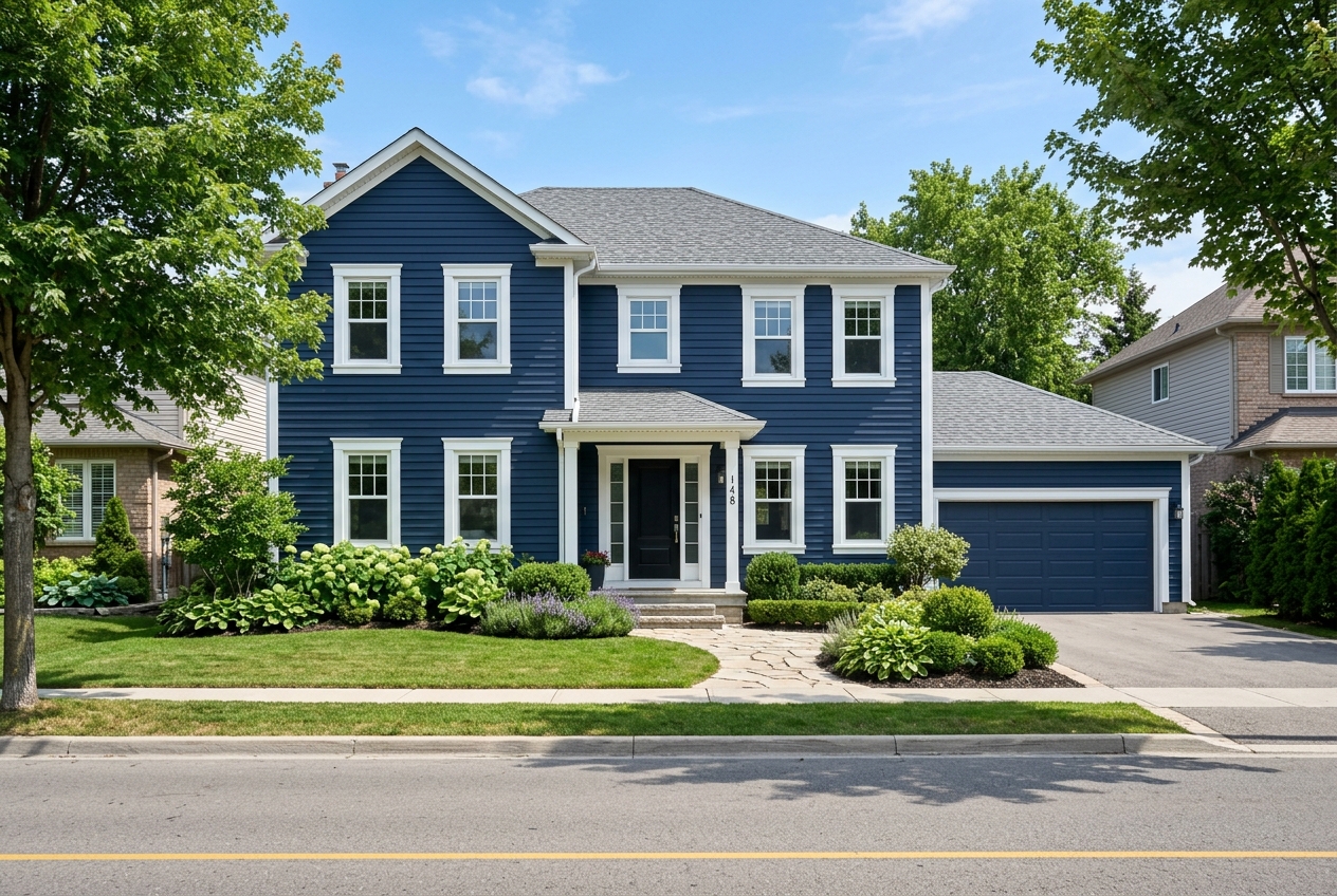 After: Full exterior in Glen Abbey, Oakville