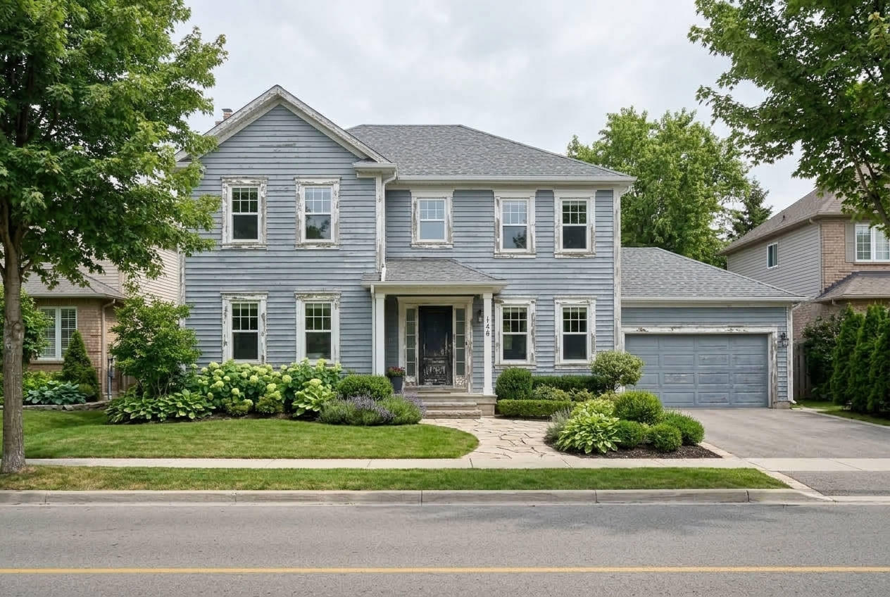 Before: Full exterior in Glen Abbey, Oakville