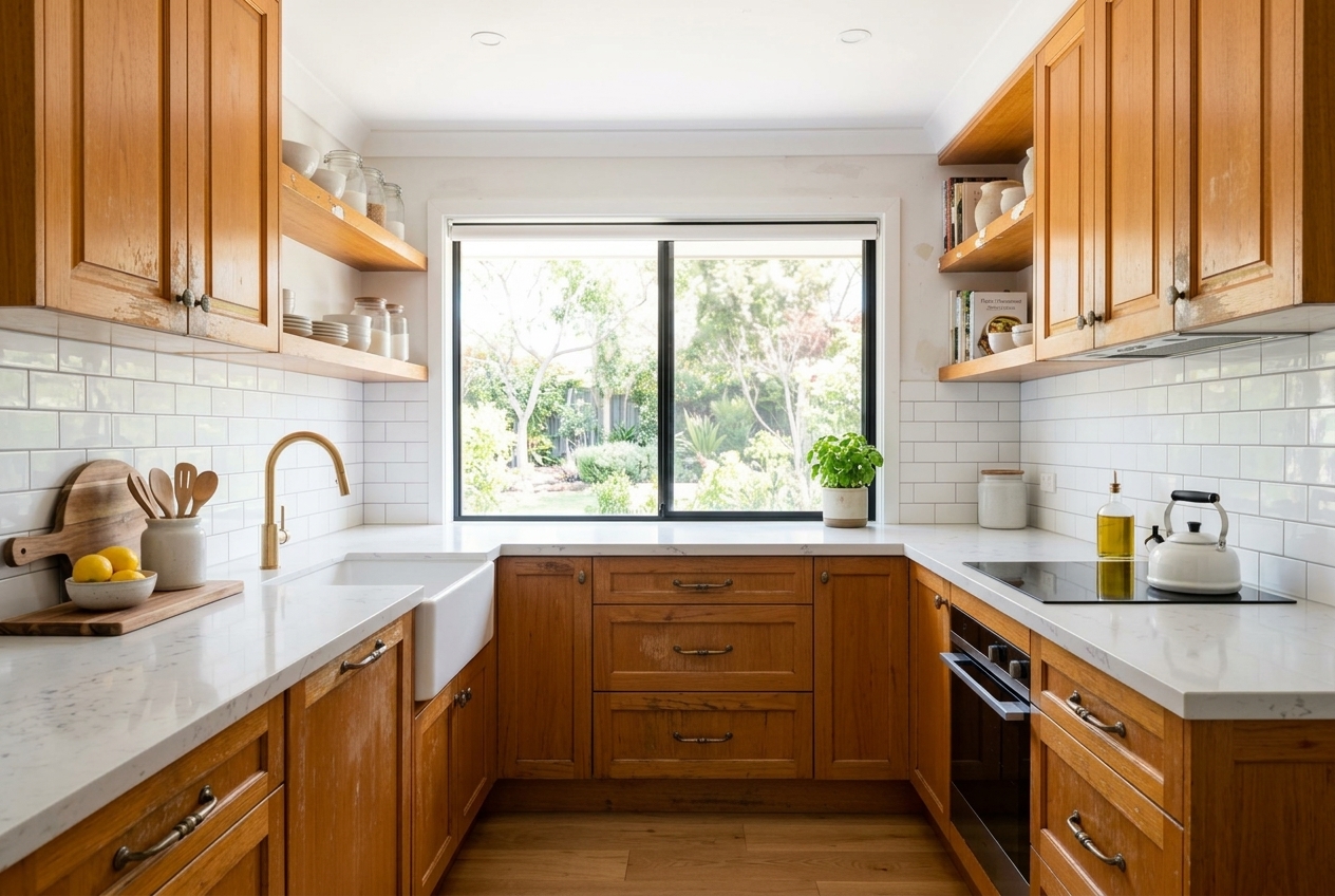 Before: Cabinet refinishing in Bayview Village, North York