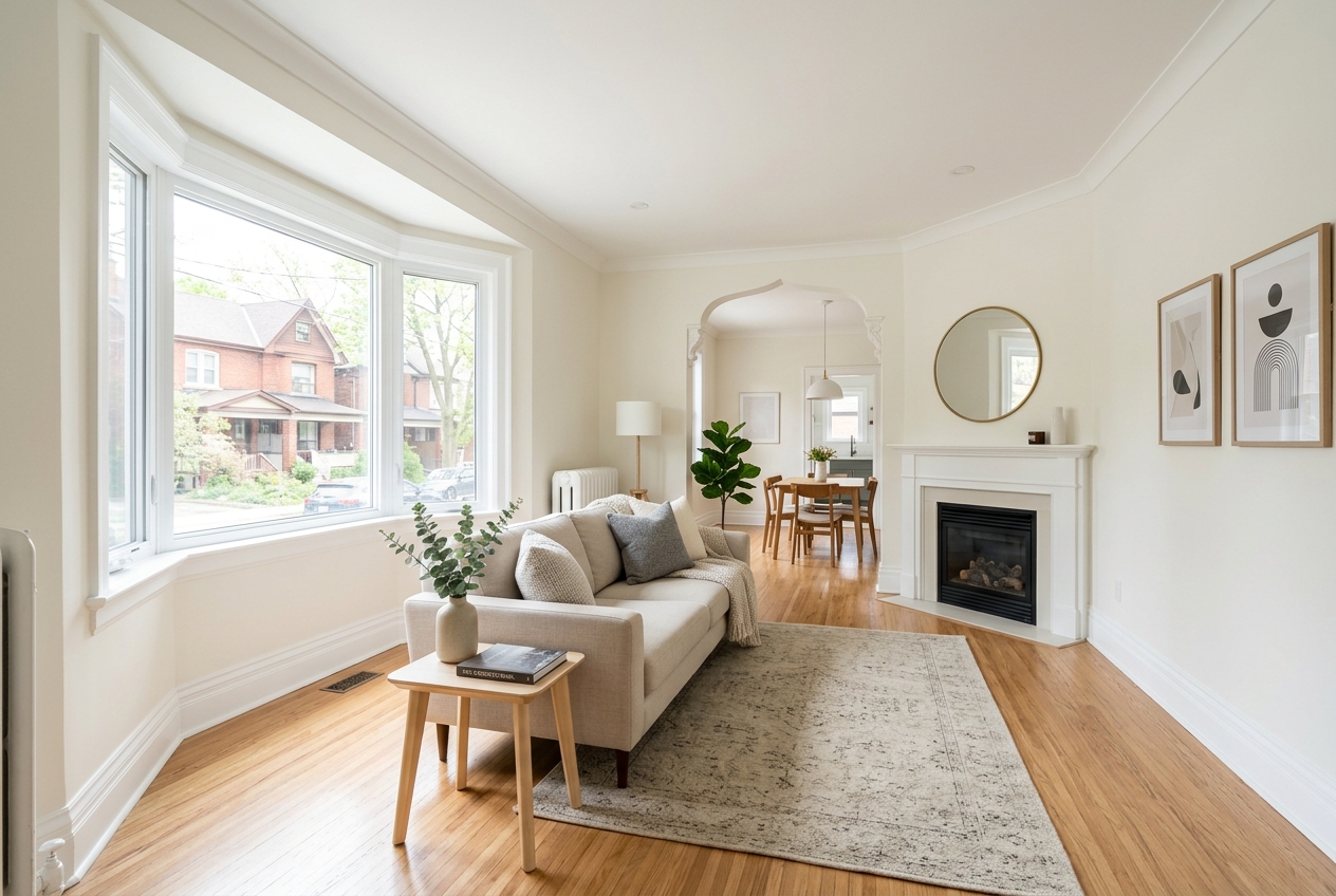 After: Full interior in The Junction, Toronto